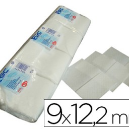 400 servilletas mini 9x12,2cm. blancas 1 capa
